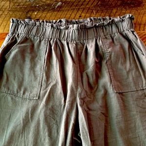 SHEIN Curve Army Green High Waisted Pull on Pant, size 2XL